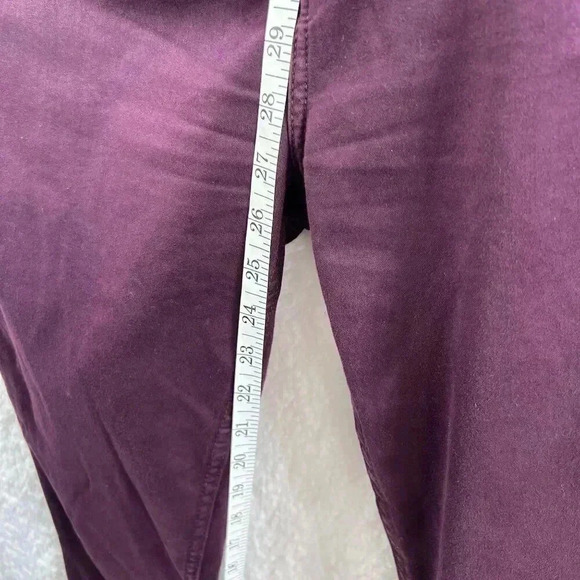 JEN7 by 7 For All Mankind Ankle Skinny Jeans Size 8 Sateen Brushed Purple Hippie - Picture 10 of 16